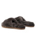 Mou Șlapi Sheepskin Fur Slide Slipper FW161001L Gri - Pled.ro