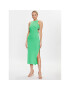 MSGM Rochie de vară 3441MDA61 237120 Verde Slim Fit - Pled.ro