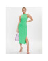 MSGM Rochie de vară 3441MDA61 237120 Verde Slim Fit - Pled.ro