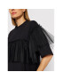 MSGM Rochie de zi 3241MDA79 227298 Negru Relaxed Fit - Pled.ro