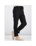 My Twin Pantaloni din material Cargo 191MT2312 Negru Regular Fit - Pled.ro