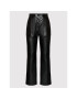 NA-KD Pantaloni din imitație de piele 1018-007271-0002-581 Negru Regular Fit - Pled.ro