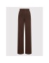 NA-KD Pantaloni din material Knitted 1100-004513-0765-003 Maro Regular Fit - Pled.ro