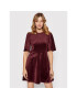 NA-KD Rochie de zi Velvet 1100-004520-0212-581 Vișiniu Regular Fit - Pled.ro