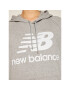 New Balance Bluză Esse po Hoodie NBWT0355 Gri Relaxed Fit - Pled.ro