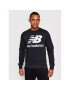 New Balance Bluză Essentials Stacked Logo Crew MT03560 Negru Athletic Fit - Pled.ro