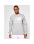 New Balance Bluză Essentials Stacked Logo Crew MT03560AG Gri Athletic Fit - Pled.ro