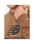 New Balance Bluză Essentials Stacked Logo French Terry Crewneck MT31538 Maro Regular Fit - Pled.ro