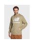 New Balance Bluză Essentials Stacked Logo MT03558 Verde Relaxed Fit - Pled.ro