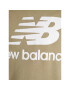 New Balance Bluză Essentials Stacked Logo MT03558 Verde Relaxed Fit - Pled.ro