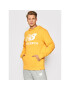 New Balance Bluză Essentials Stacked Logo Po MT03558 Galben Relaxed Fit - Pled.ro