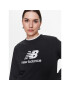 New Balance Bluză Essentials Stacked Logo WT31532 Negru Relaxed Fit - Pled.ro