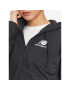 New Balance Bluză NB Essentials Stacked Logo Full Zip Hoodie WJ31530 Negru Regular Fit - Pled.ro