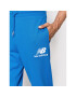 New Balance Pantaloni trening Essentials Stacked Logo MP03558 Albastru Athletic Fit - Pled.ro