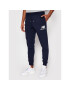 New Balance Pantaloni trening Essentials Stacked Logo MP03558 Bleumarin Athletic Fit - Pled.ro