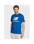 New Balance Tricou Essential Logo MT01575 Albastru Athletic Fit - Pled.ro