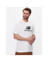 New Balance Tricou Essentials Stacked Logo MT31541 Alb Relaxed Fit - Pled.ro