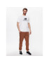 New Balance Tricou Essentials Stacked Logo MT31541 Alb Relaxed Fit - Pled.ro