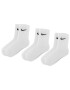 Nike Set de 3 perechi de șosete medii unisex SX7676 100 Alb - Pled.ro