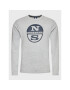 North Sails Longsleeve Graphic 692816 Gri Regular Fit - Pled.ro