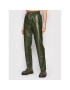 Notes Du Nord Pandaloni de piele Tazz 12504 Verde Relaxed Fit - Pled.ro