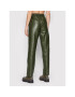 Notes Du Nord Pandaloni de piele Tazz 12504 Verde Relaxed Fit - Pled.ro