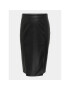 ONLY Carmakoma Fustă din piele Rmia 15307489 Negru Regular Fit - Pled.ro