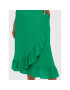 ONLY Carmakoma Fustă midi Luxmille 15265902 Verde Regular Fit - Pled.ro