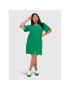 ONLY Carmakoma Rochie de zi Luxmille 15265908 Verde Regular Fit - Pled.ro