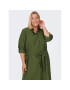 ONLY Carmakoma Rochie tip cămașă 15285282 Verde Regular Fit - Pled.ro