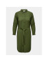 ONLY Carmakoma Rochie tip cămașă 15285282 Verde Regular Fit - Pled.ro