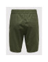 Only & Sons Pantalon scurți din material Linus 22021824 Verde Regular Fit - Pled.ro