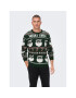 Only & Sons Pulover Xmas Santa 22023994 Verde Regular Fit - Pled.ro