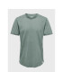 Only & Sons Tricou 22017822 Verde Long Line Fit - Pled.ro