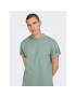 Only & Sons Tricou Fred 22022532 Verde Relaxed Fit - Pled.ro