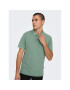 Only & Sons Tricou polo 22021769 Verde Slim Fit - Pled.ro