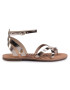 Pepe Jeans Sandale March Basic Metal PLS90442 Auriu - Pled.ro