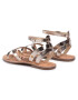 Pepe Jeans Sandale March Basic Metal PLS90442 Auriu - Pled.ro