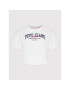 Pepe Jeans Tricou Cara PL505151 Alb Relaxed Fit - Pled.ro