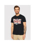 Pepe Jeans Tricou Flag Logo PM508273 Negru Regular Fit - Pled.ro