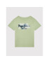 Pepe Jeans Tricou Golders PB501338 Verde Slim Fit - Pled.ro