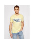 Pepe Jeans Tricou Golders PM503213 Galben Slim Fit - Pled.ro