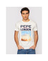 Pepe Jeans Tricou Manu PM507766 Alb Regular Fit - Pled.ro