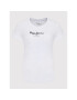 Pepe Jeans Tricou New Virgina PL505202 Alb Slim Fit - Pled.ro