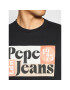 Pepe Jeans Tricou Wells PM507875 Negru Regular Fit - Pled.ro