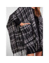 Pieces Poncho Pcariana 17130180 Negru Oversize - Pled.ro