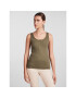 Pieces Top 17101438 Verde Slim Fit - Pled.ro