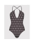 Pinko Costum de baie Bicciolano 20221 BLK01 1G17FV Y7YA Negru - Pled.ro