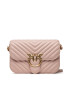 Pinko Geantă Love Bell Classic Chevron Fl AI 22-23 PLTT 1P22UU A03Z Roz - Pled.ro