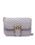 Pinko Geantă Love Bell Classic Chevron Fl AI 22-23 PLTT 1P22UU A03Z Gri - Pled.ro